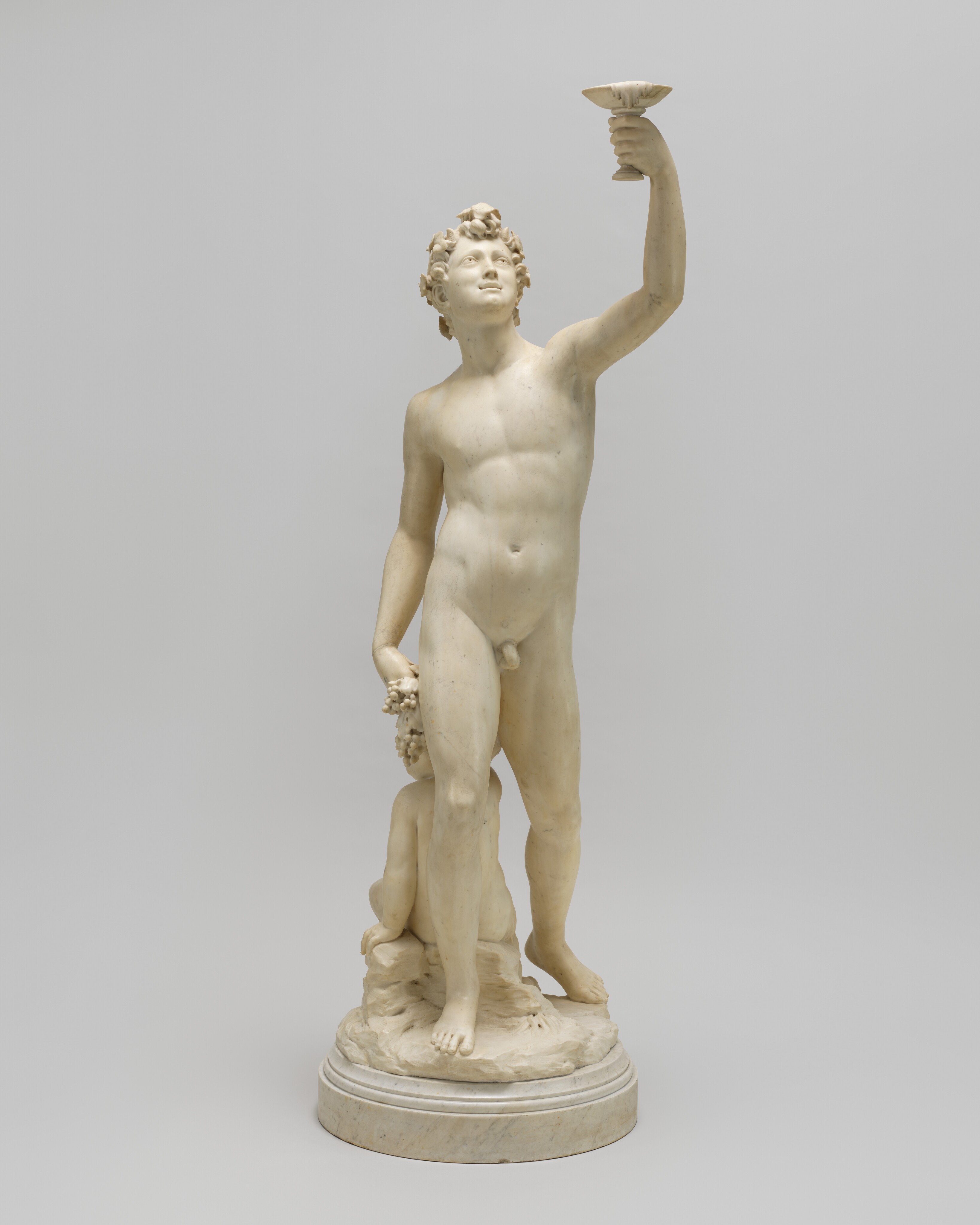 Bacchus and a Faun by French 19th Century