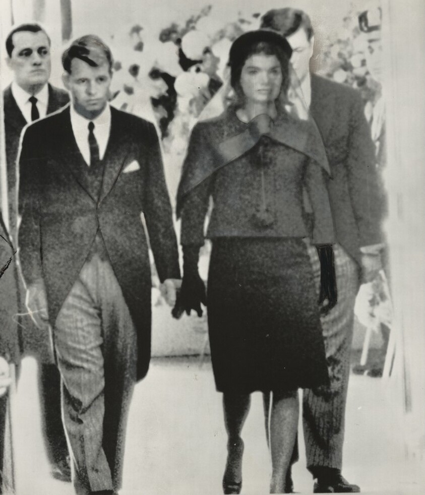 Title from caption on object: “Heavily Veiled in Black, Mrs. John F. Kennedy, Widow of the Late President, Begins Her Day of Deepest Sorrow...”