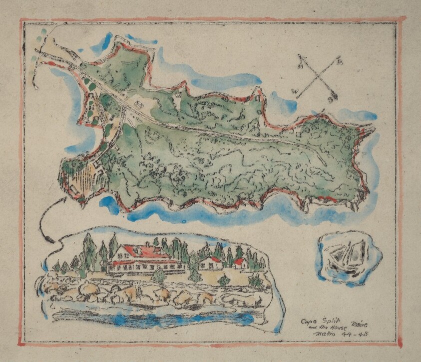 Cape Split and the House, Maine