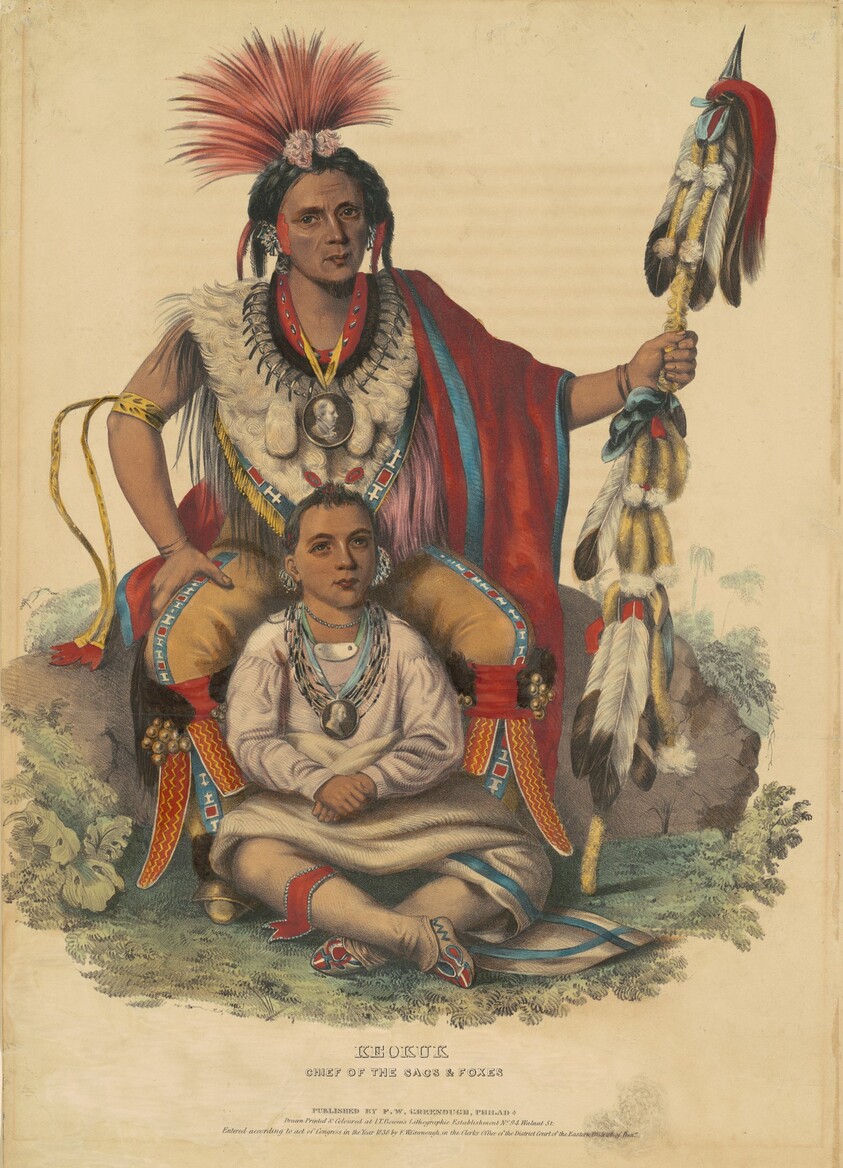 Keokuk, Chief of the Sacs and Foxes