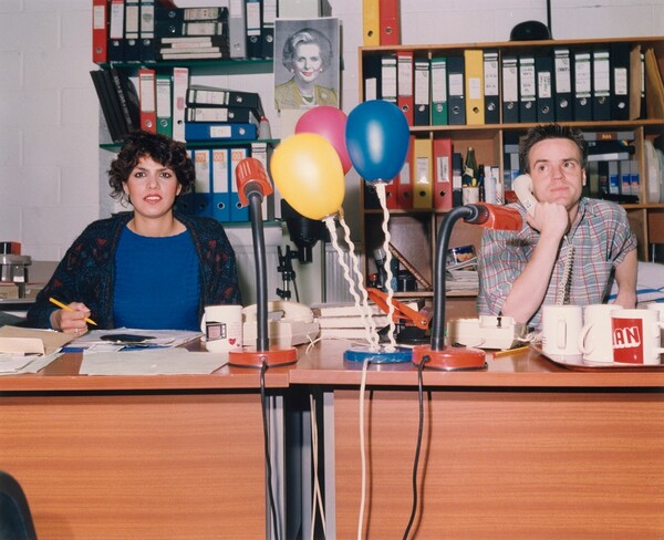 Independent Video Production Company, Equipment Department. Docklands Enterprise Zone. Hire Manager (left), Account Manager (right)
