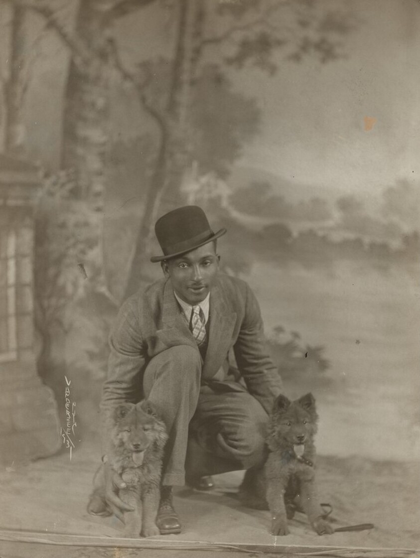 Portrait of a Man and Dogs