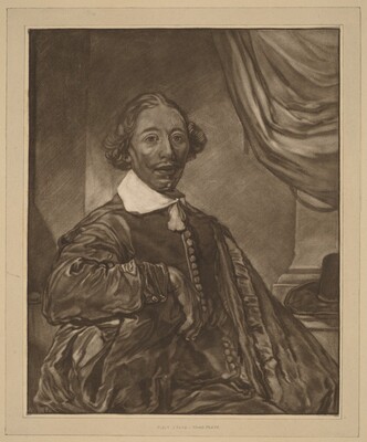 Portrait of a Seated Man, Cornelis Ploos van Amstel (editor) and Johannes Kornlein (printmaker), after Cornelis Visscher, 1771