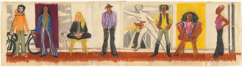 Study for the Young Americans [Joe, Becky, Bonnie, Morgan, Roy, Gabrielle, Roz]