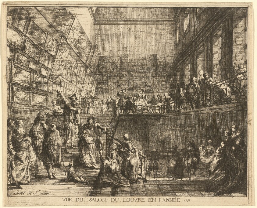 Vue du Salon du Louvre en l'année 1753 (View of the Salon in the Year 1753)