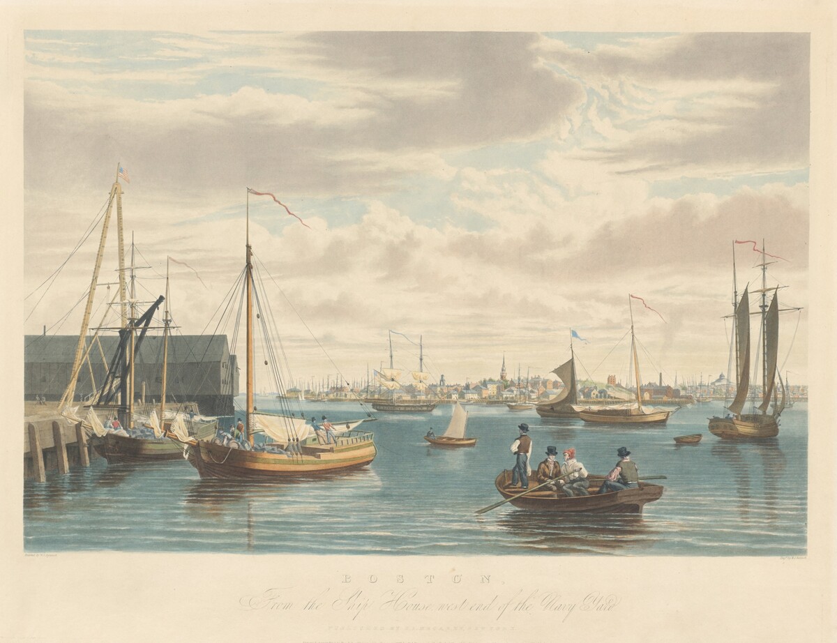 Boston: From the Ship House West End of the Navy Yard