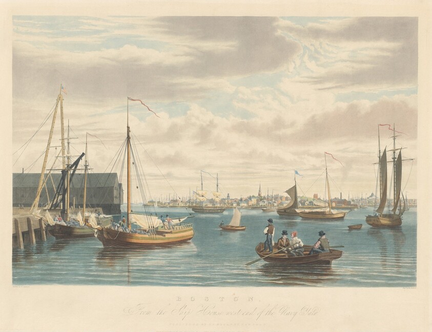 Boston: From the Ship House West End of the Navy Yard