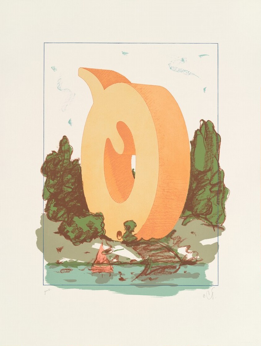 The Letter Q as Beach House, with Sailboat