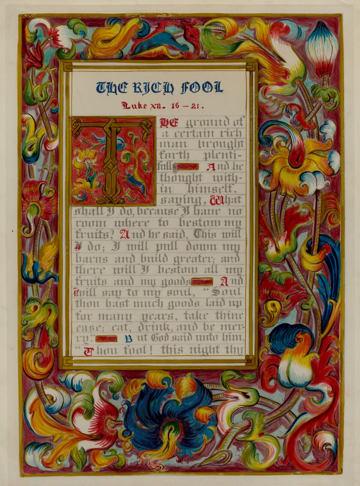 Illuminated Parable: The Rich Fool