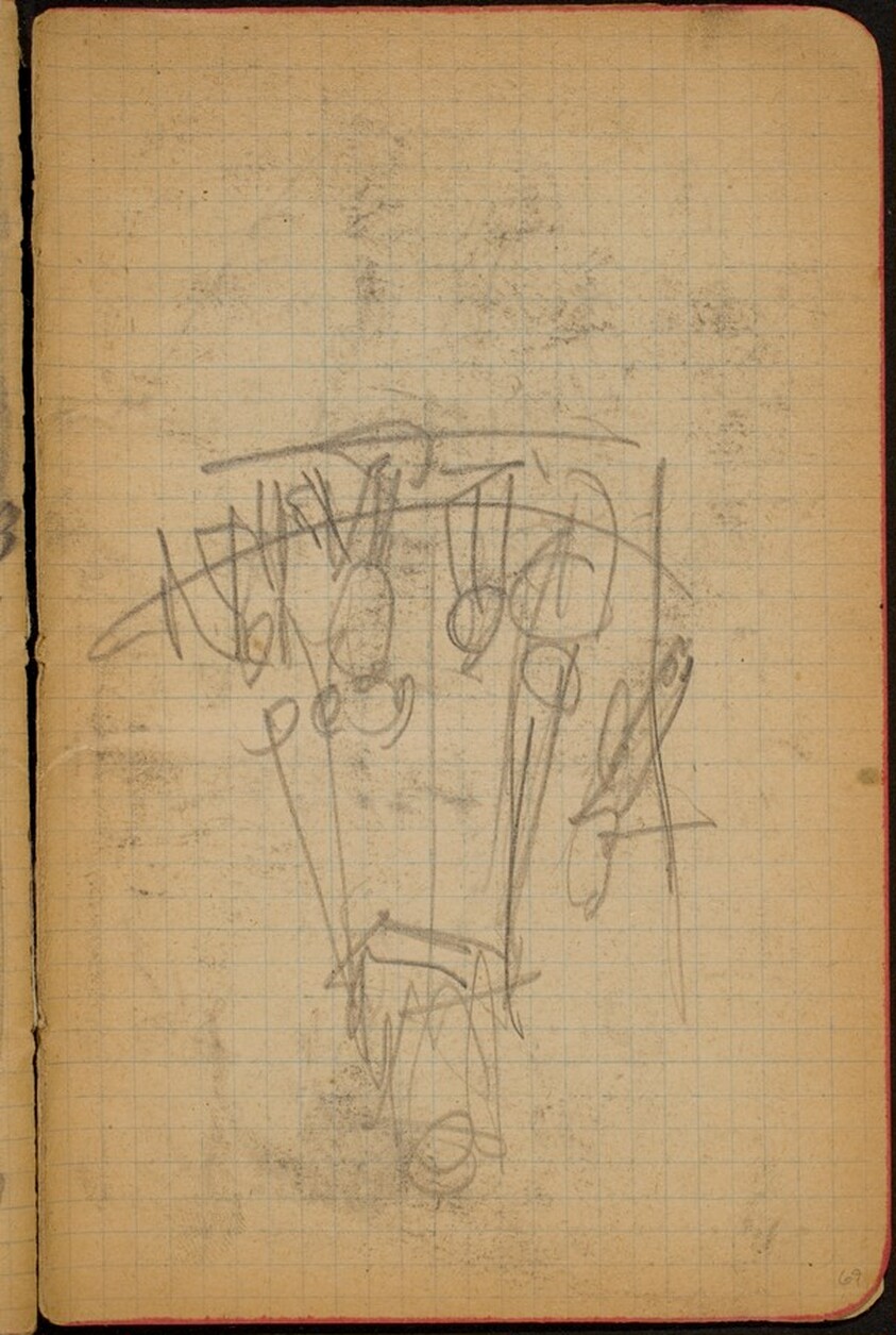 Nicht identifizierte Skizze, Karussell? (Sketch of Merry-go-round, Perhaps) [p. 69]