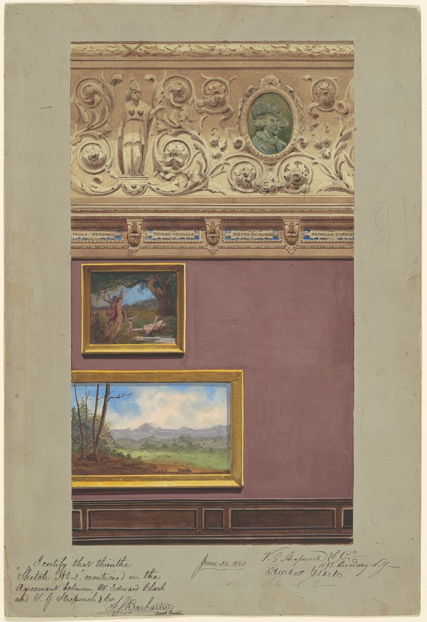 Proposed Wall Decoration No. 2, Old Corcoran Gallery of Art