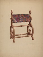 Foot Rest, Georgine E. Mason, c. 1940