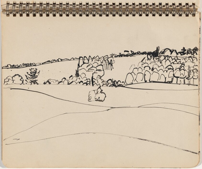 Hilly Landscape with Trees