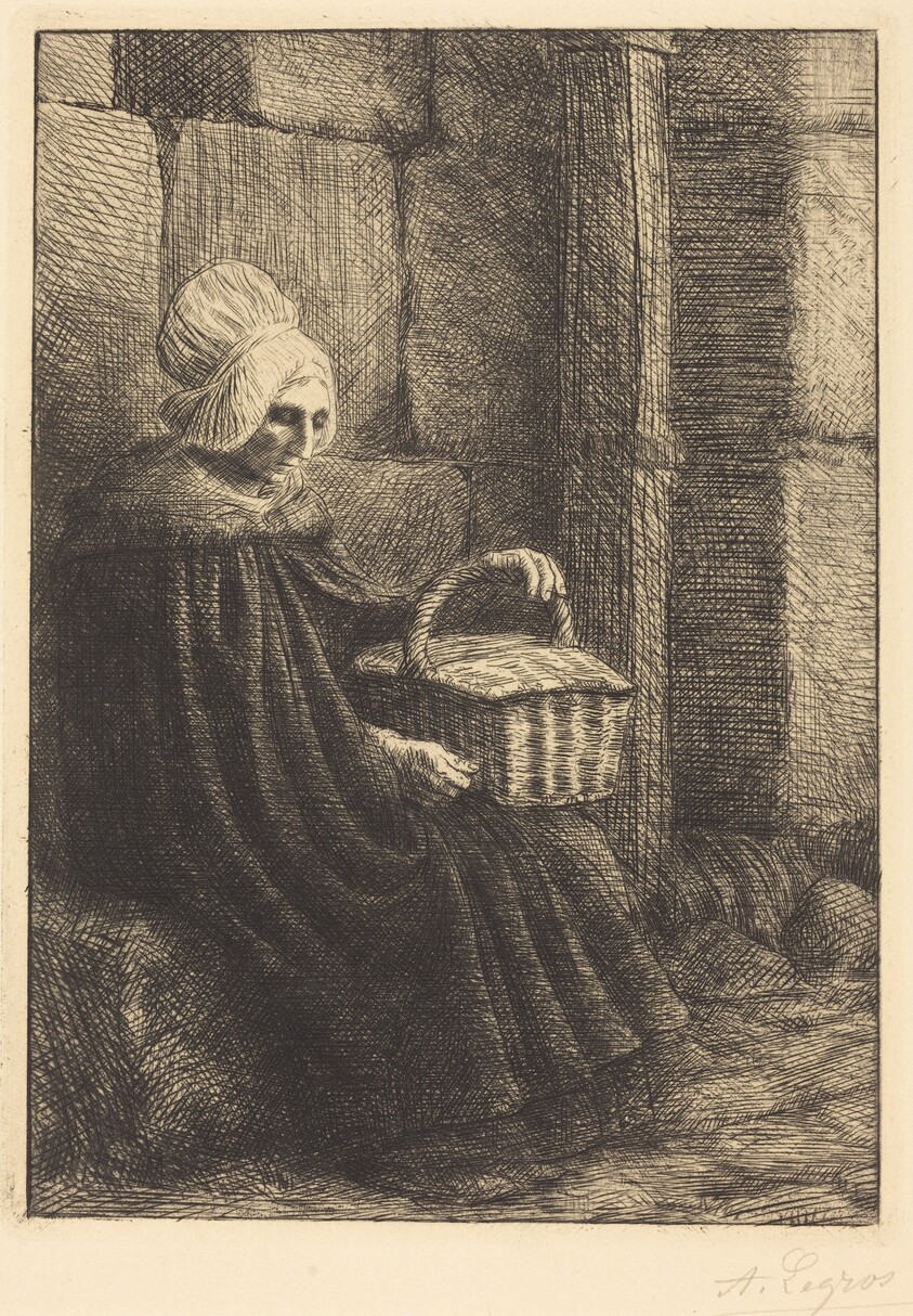 Peasant Woman of Boulogne (Paysanne des environs de Boulogne dite La femme au panier)