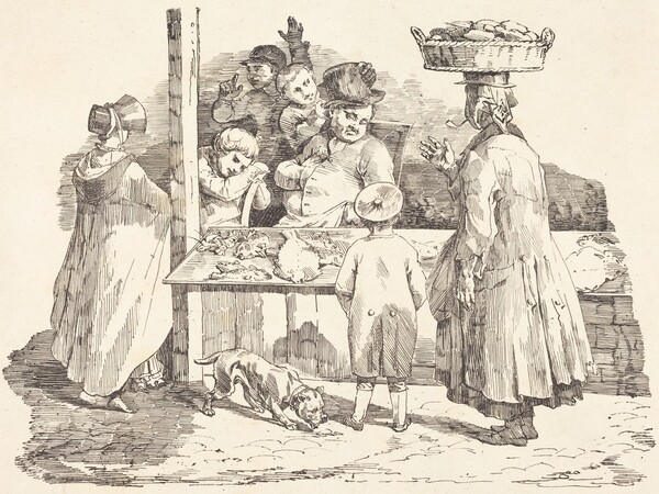 The Dozing Fishmonger (Le marchand de poissons endormie)