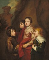 Group of Four Boys, after Sir Anthony van Dyck, probably mid 17th century