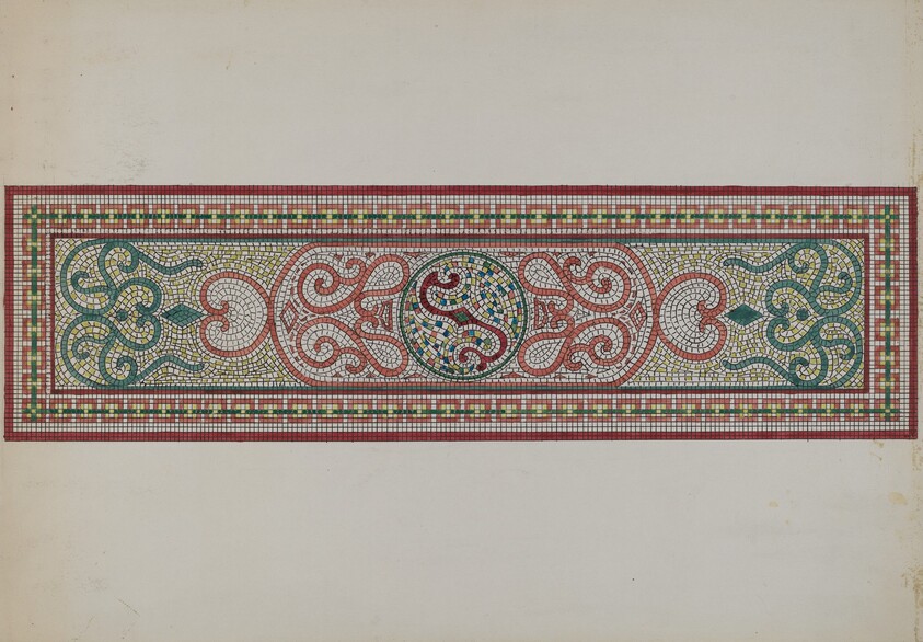 Mosaic Pattern in Doorstep