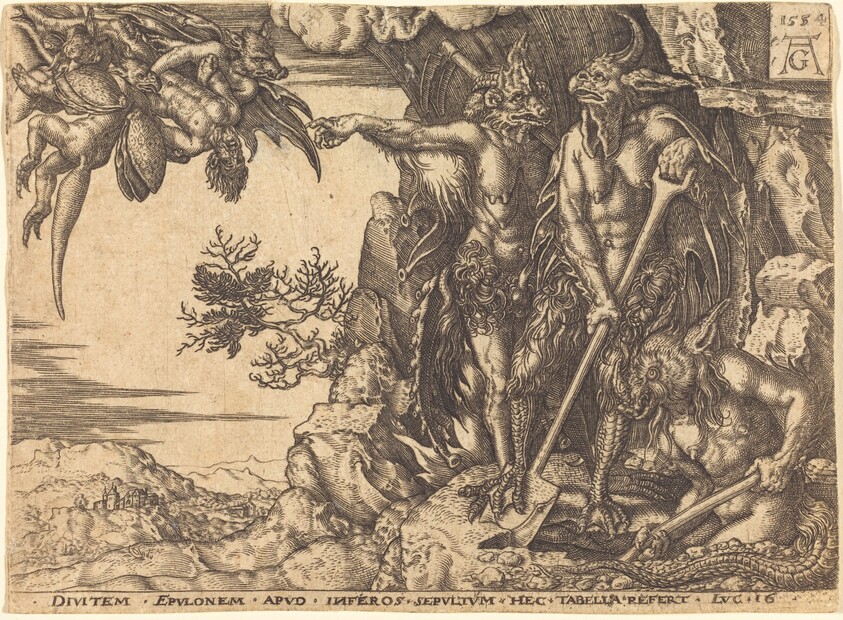 The Rich Man Being Carried Away by the Devil