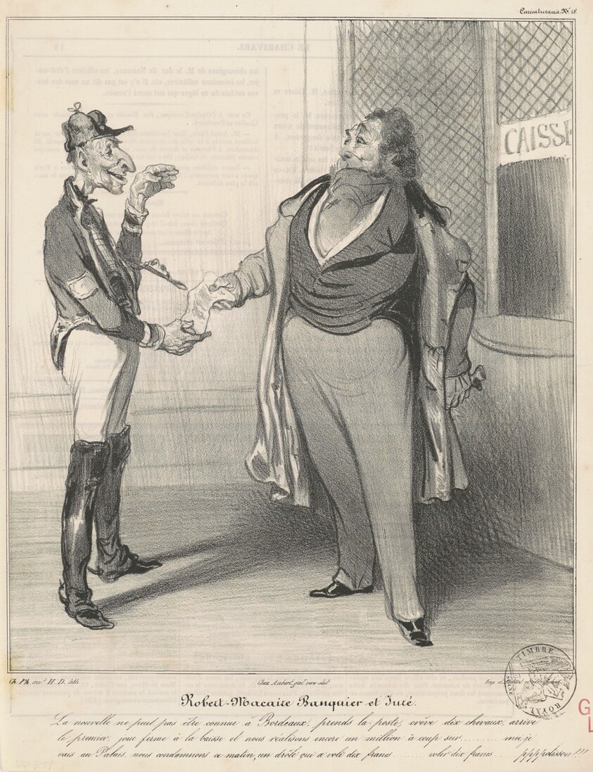 Robert Macaire banquier et juré