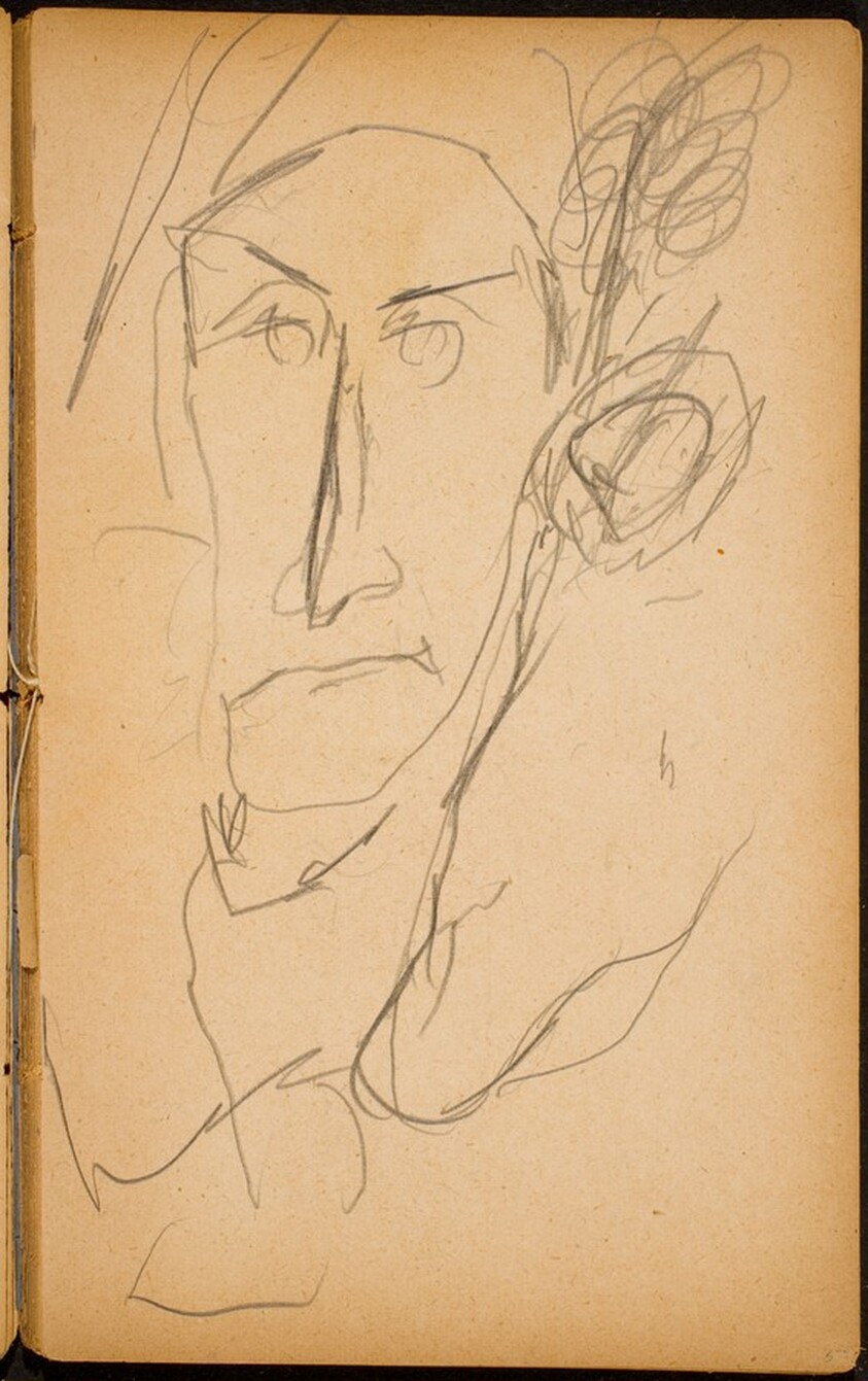 Männliche Bildnisstudie (Male Portrait) [p. 37]