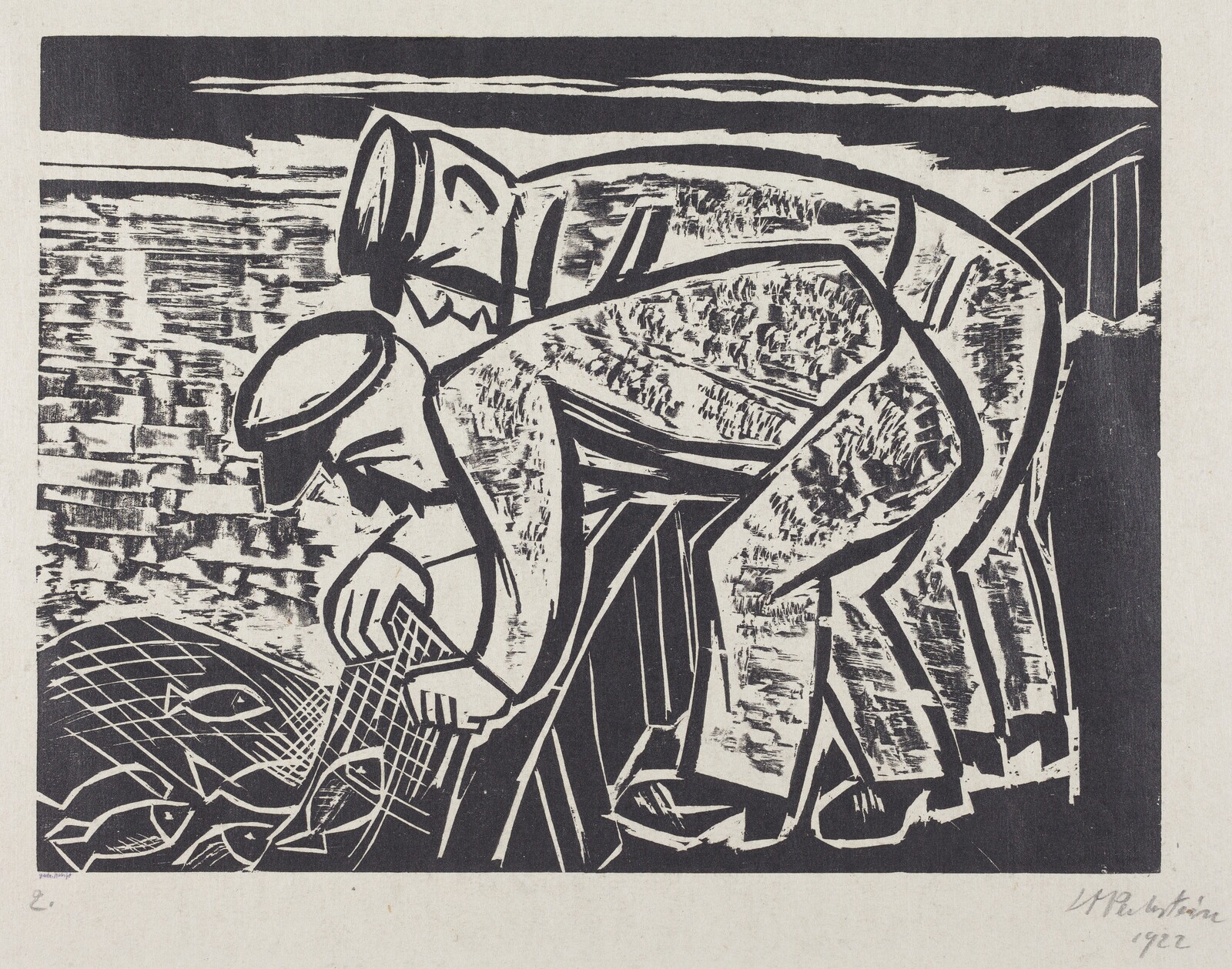 Two Fishermen, Max Pechstein, 1922