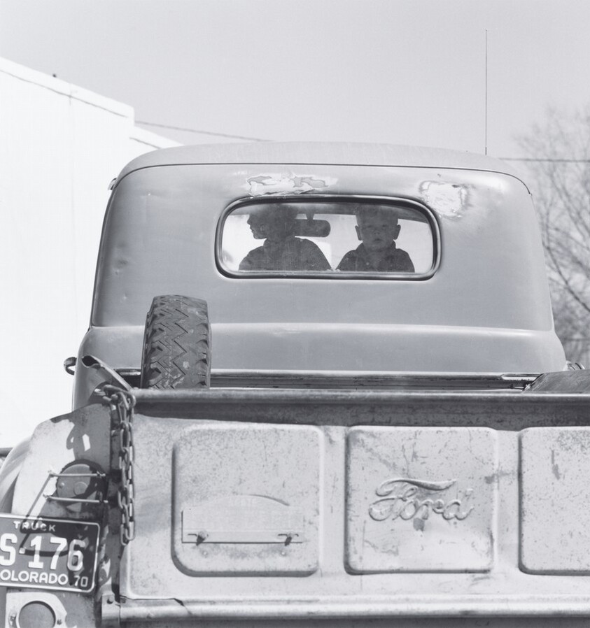 Boys in a pickup, Simla, Colorado