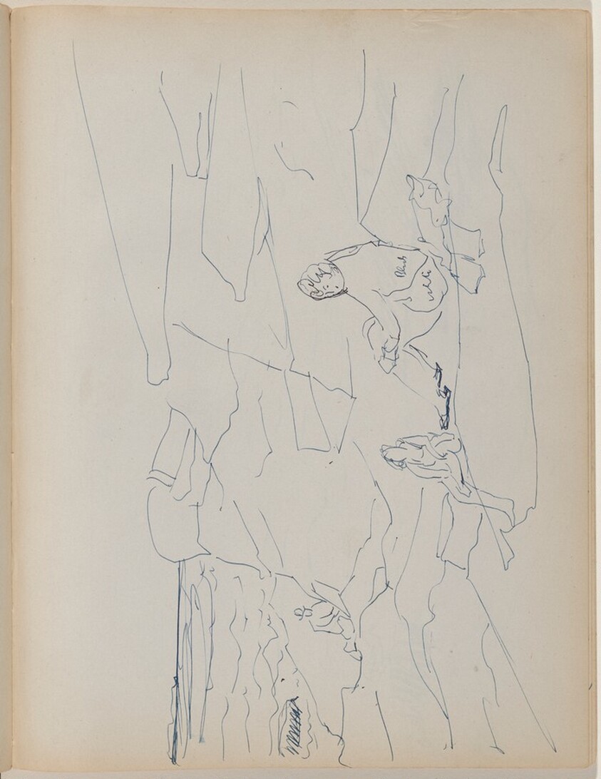Sally Sketching Bathers