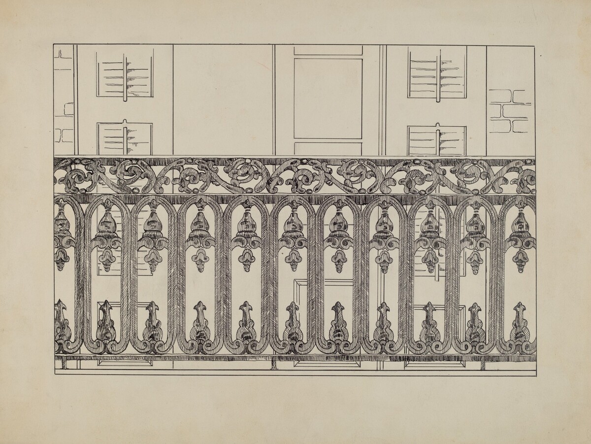 Cast Iron Balcony Rail