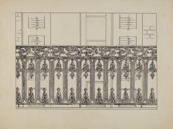 Cast Iron Balcony Rail