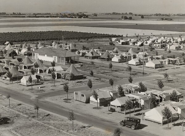 Farm Security Administration camp for migrant agricultural workers at Shafter, California