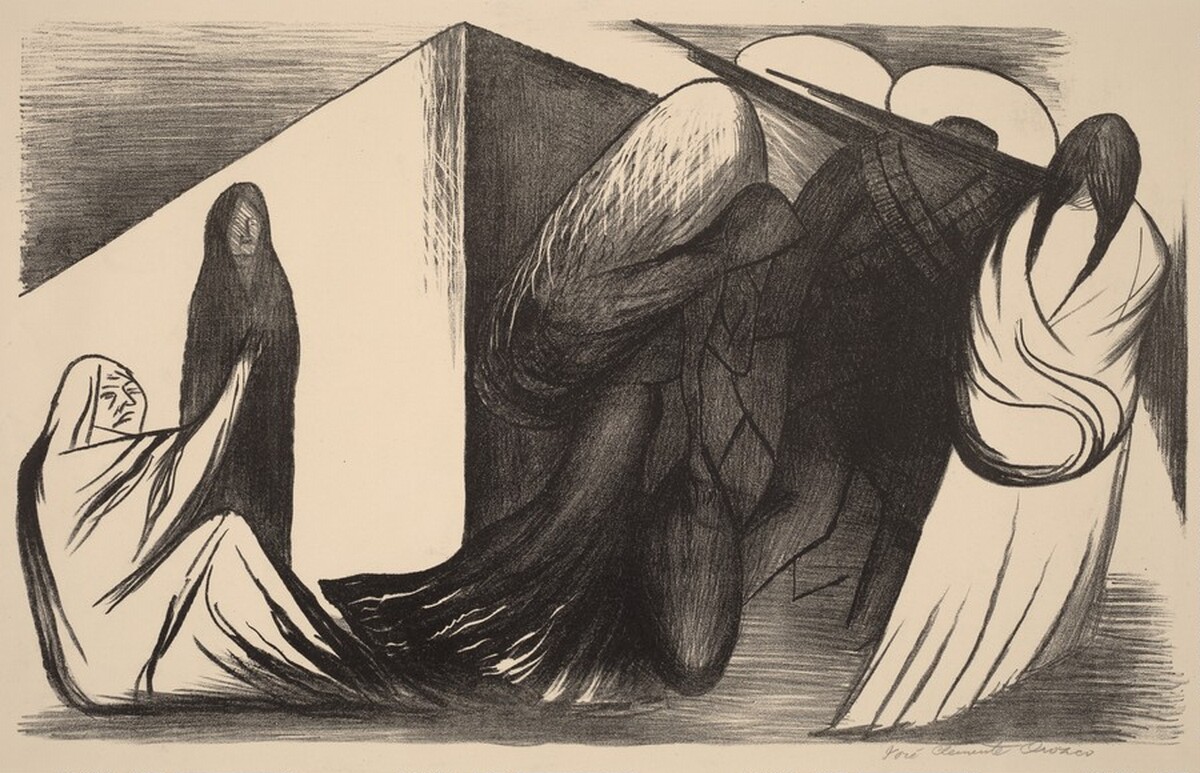 Corner of a House and Figures (Esquina de casa y figuras)