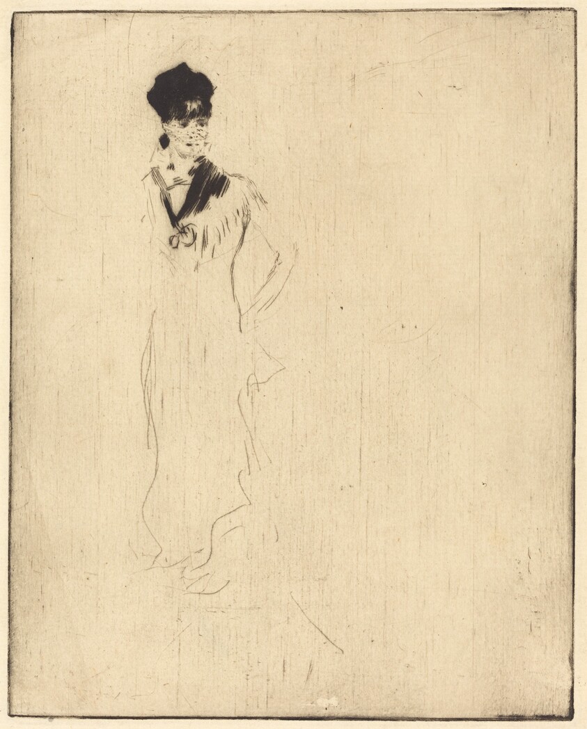 Sketch of a Young Lady in Violet (Esquisse de jeune femme a la violette)