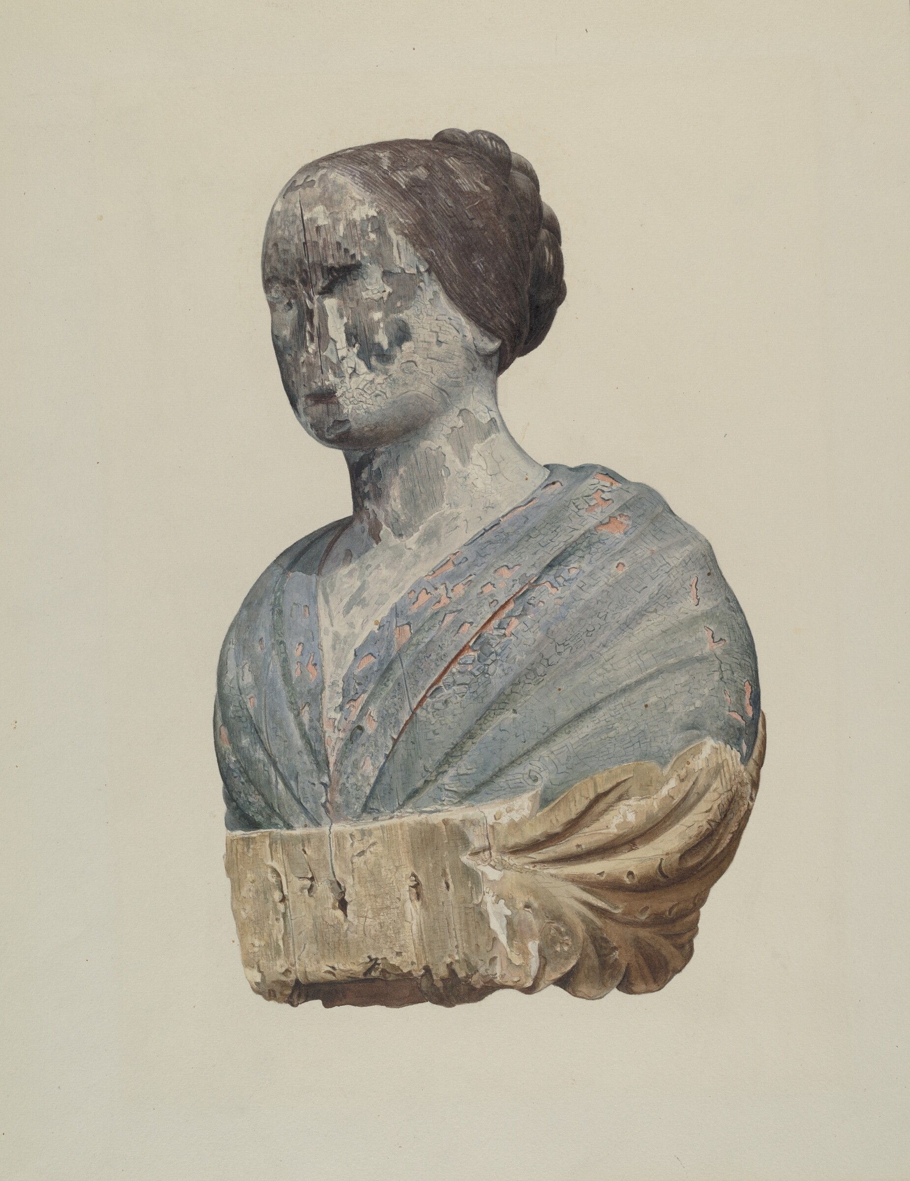 Figurehead from Schooner "Polly", Alton K. Skillin, 1935/1942