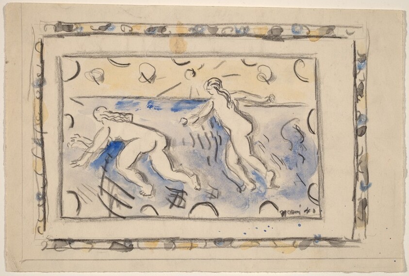 Two Women by the Seashore