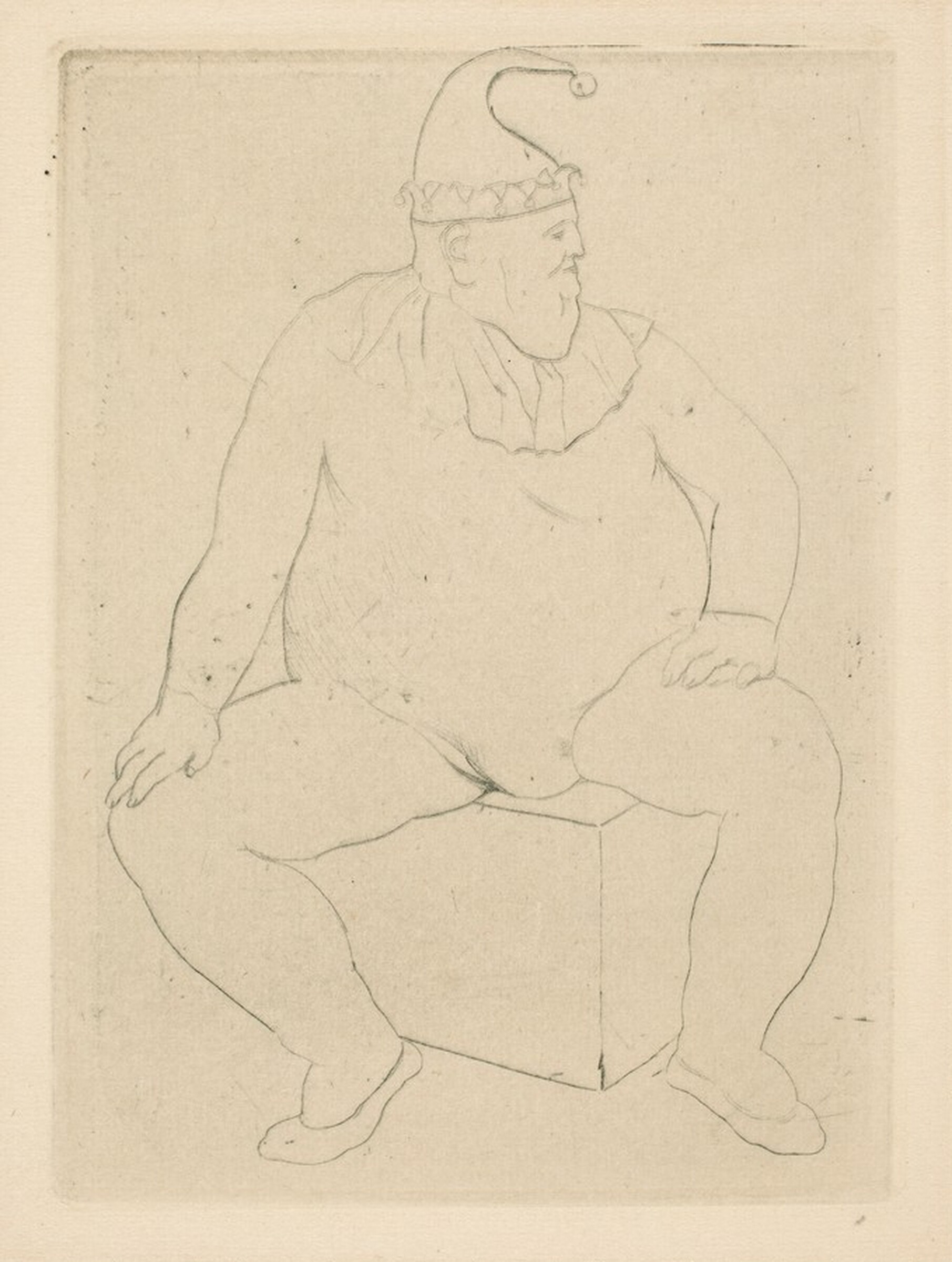 Acrobat in Repose (Le saltimbanque au repos), Pablo Picasso, 1905, published 1913