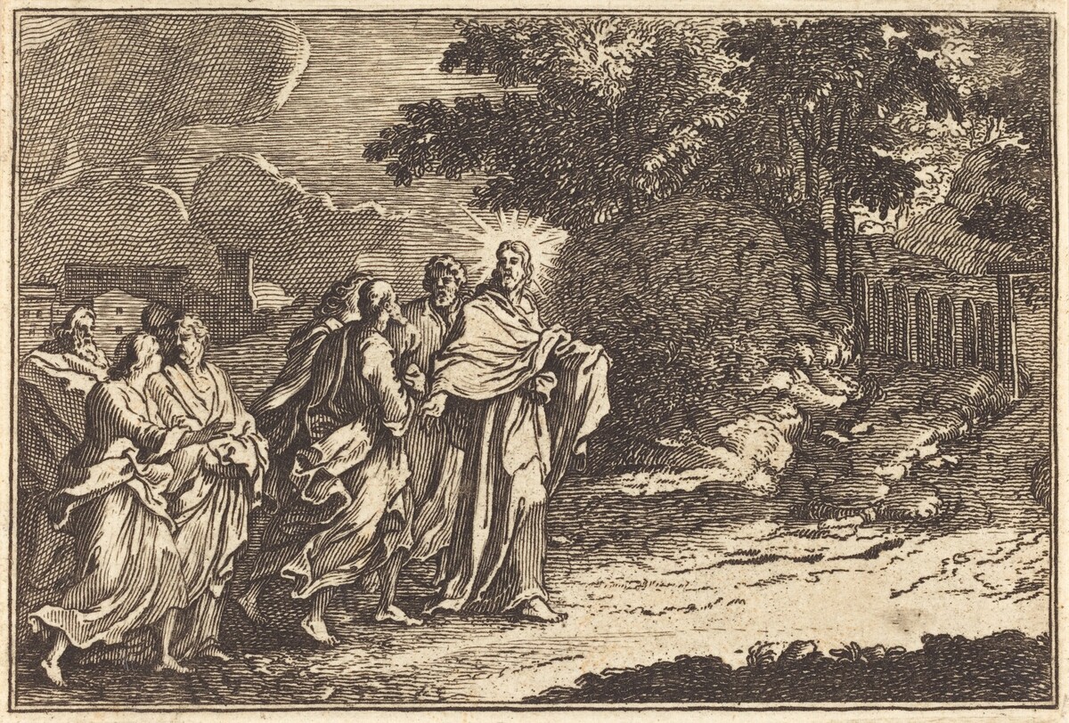 Christ Arrives on the Mount of Olives