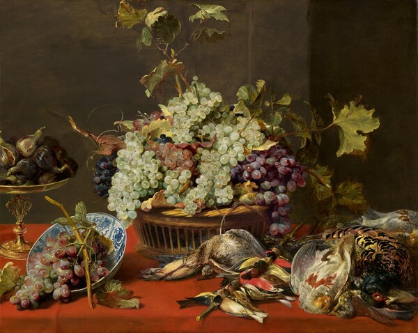 Still Life with Grapes and Game