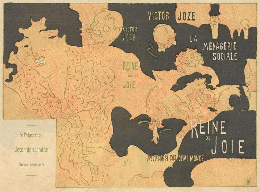 Cover for Victor Joze's "Reine de joie, moeurs du demi-monde"