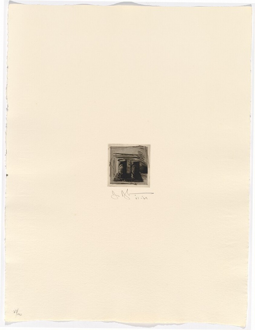 Painted Bronze from 1st Etchings, 2nd State