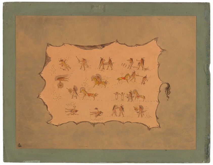 Facsimile of the Robe of Mah-to-toh-pa - Mandan