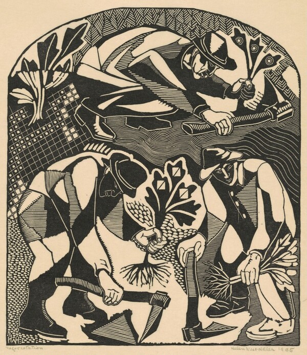 Reforestation (center panel)