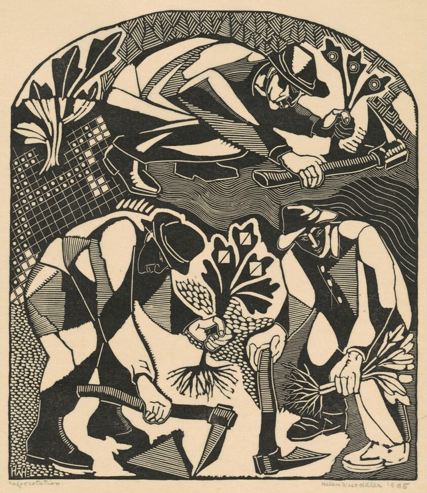 Reforestation (center panel)