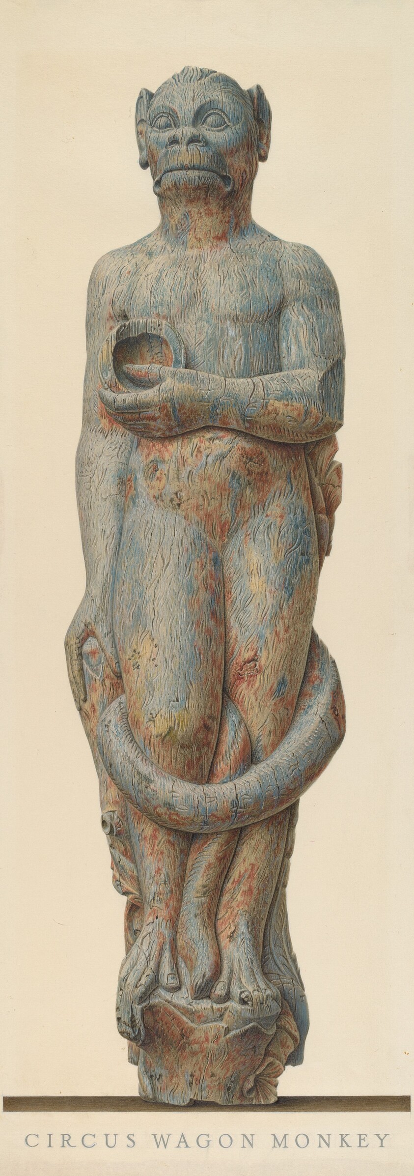 Circus Wagon Monkey