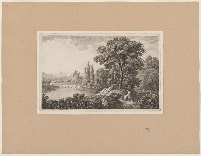 Classical Landscape with a Family by a River