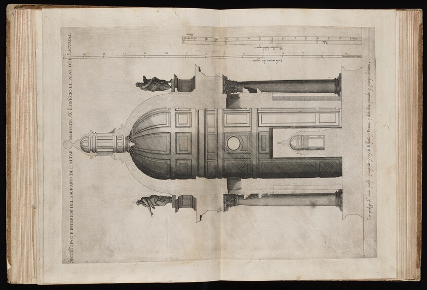 Section and Interior of the Sanctuary of San Lorenzo de El Escorial