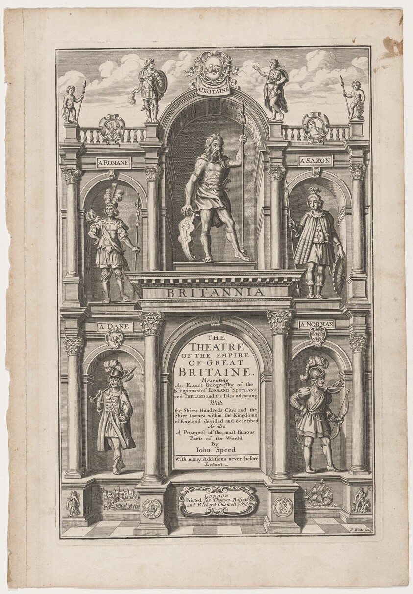 Title Page to "The Theatre of the Empire of Great Britaine" by John Speed