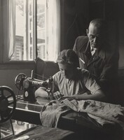 Tailoring Workshop at Children's Town, Hajduhadhaza, Hungary, David Seymour, 1948