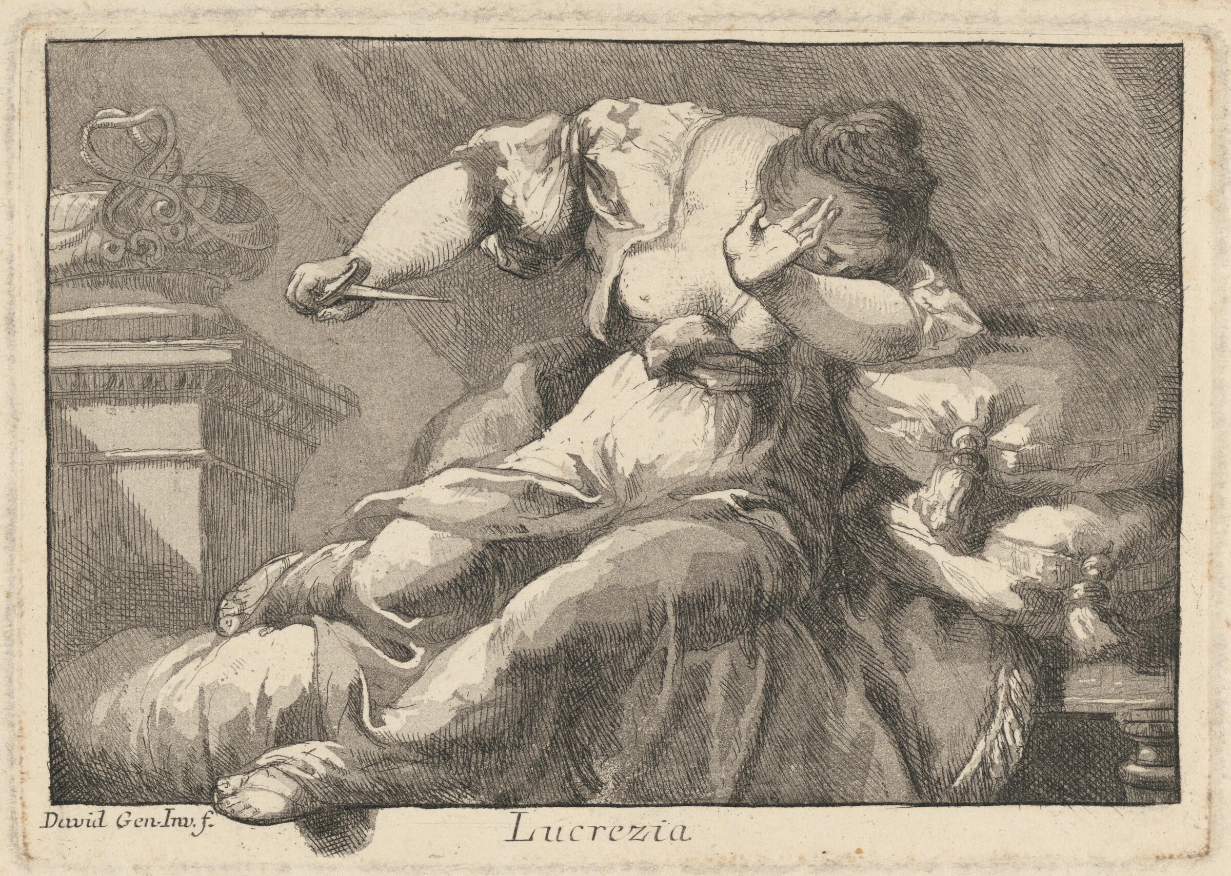 Lucretia, Giovanni David, c. 1775-1776