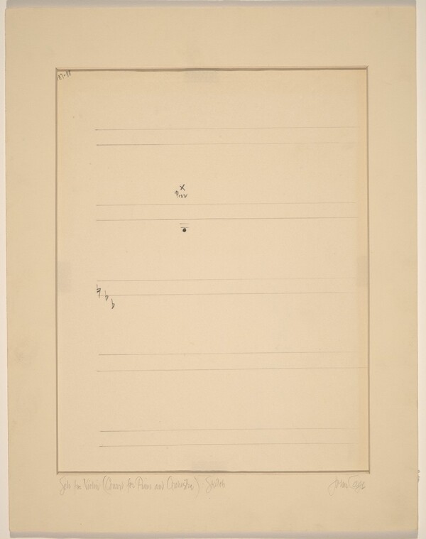 Solo for Violin (Concert for Piano and Orchestra): Sketch