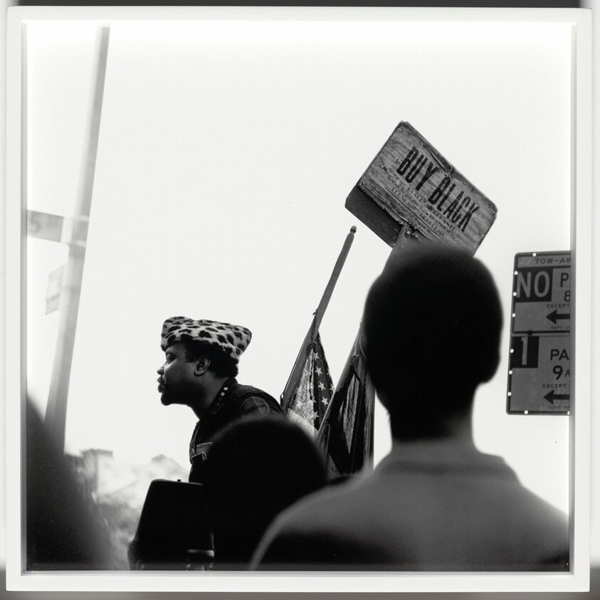 Untitled (Charles Peaker Street Speaker, head of ANPM, after Carlos Cooks passed away, on 125th street)